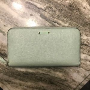 Mint Green Fendi Zippy Wallet